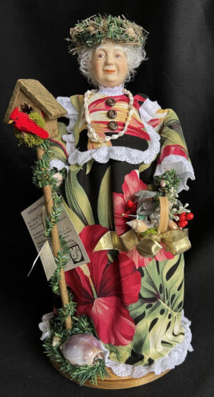 Vintage Hawaiian Tutu - Black Floral